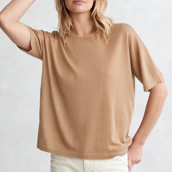 JENNI KAYNE Cashmere Tee - Toast - Picture 2 of 7
